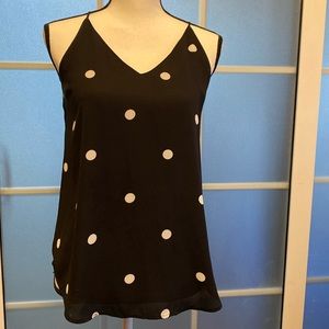 LOFT Polka Dot Sleeveless Top Blouse - worn just a few times. Size SP